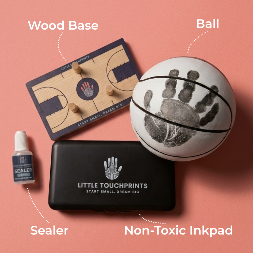 Basketball Handprint Kit Maple