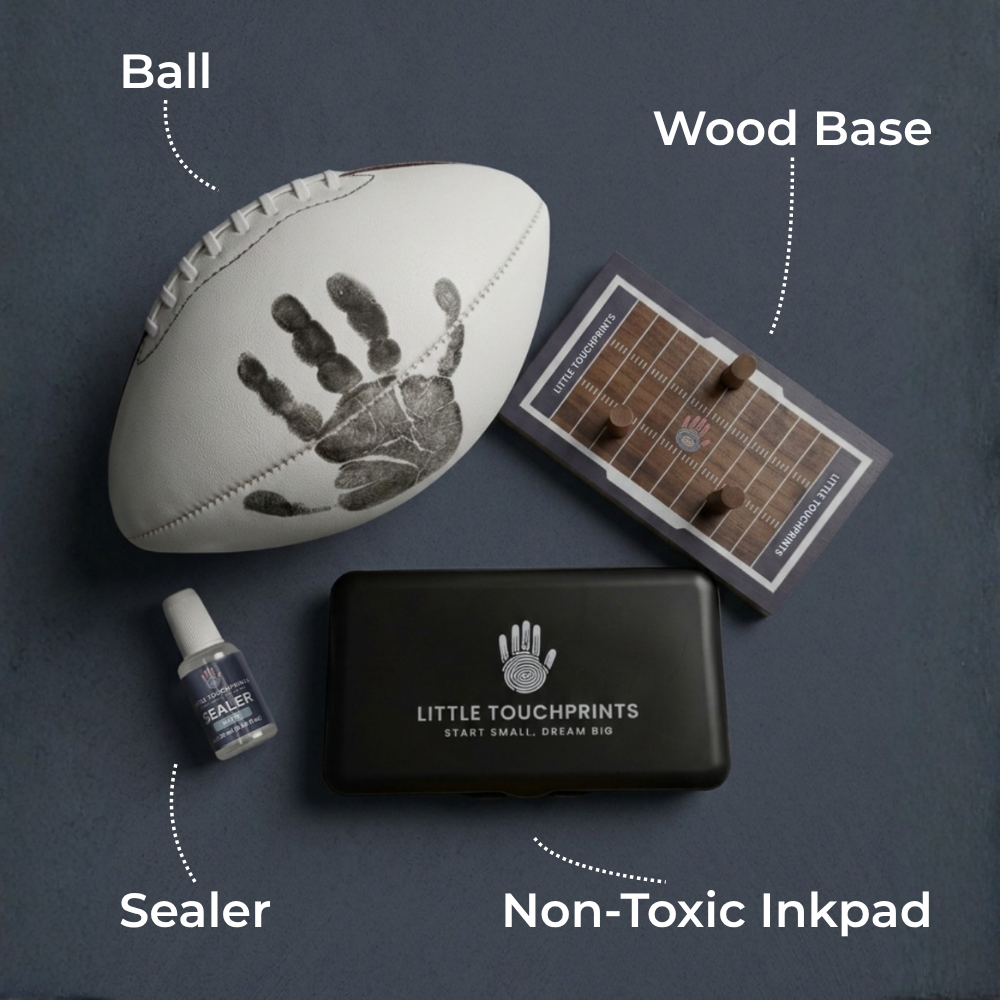 Football Handprint Kit Walnut