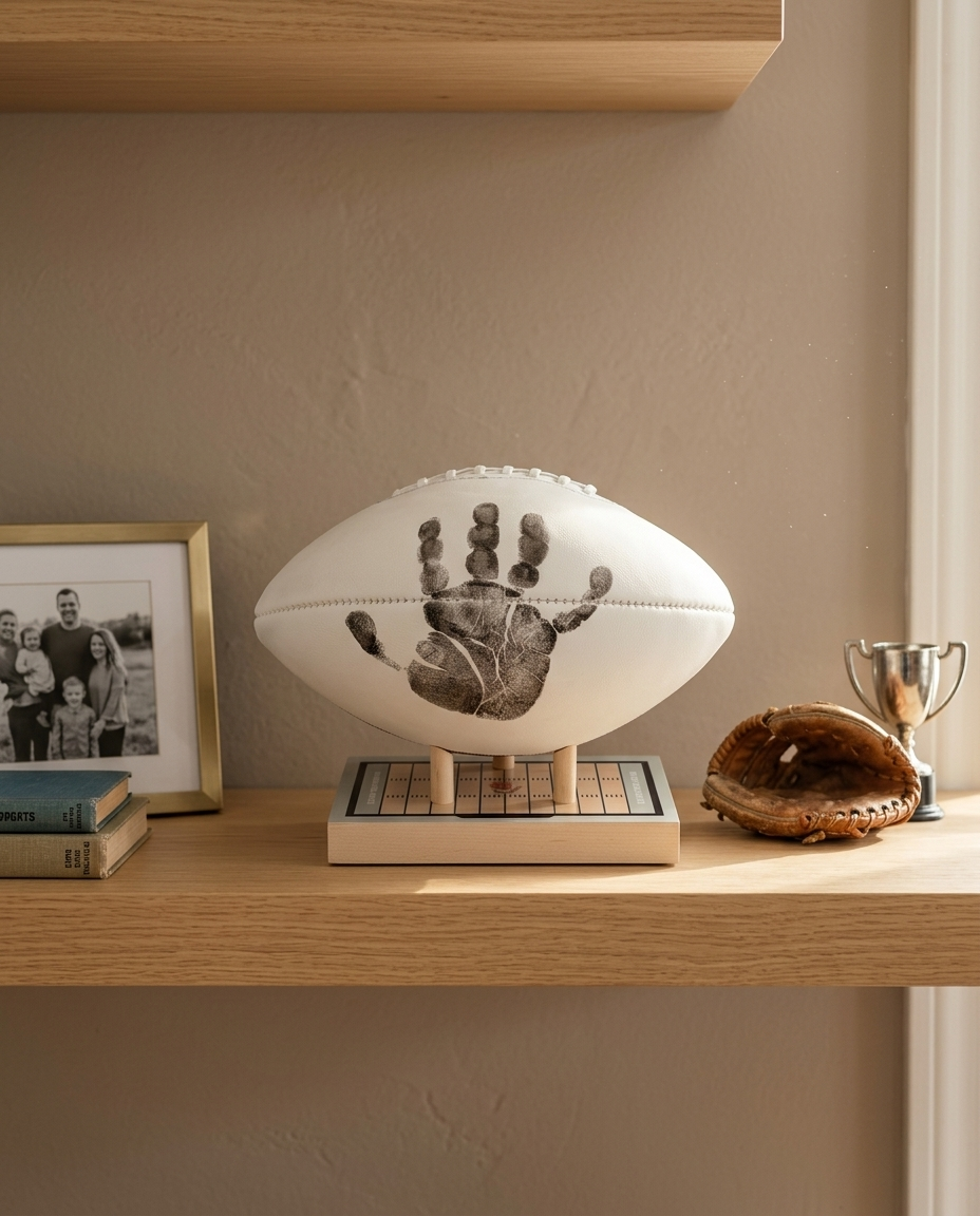 Football Handprint Kit Maple