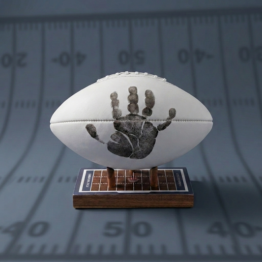 Football Handprint Kit Walnut