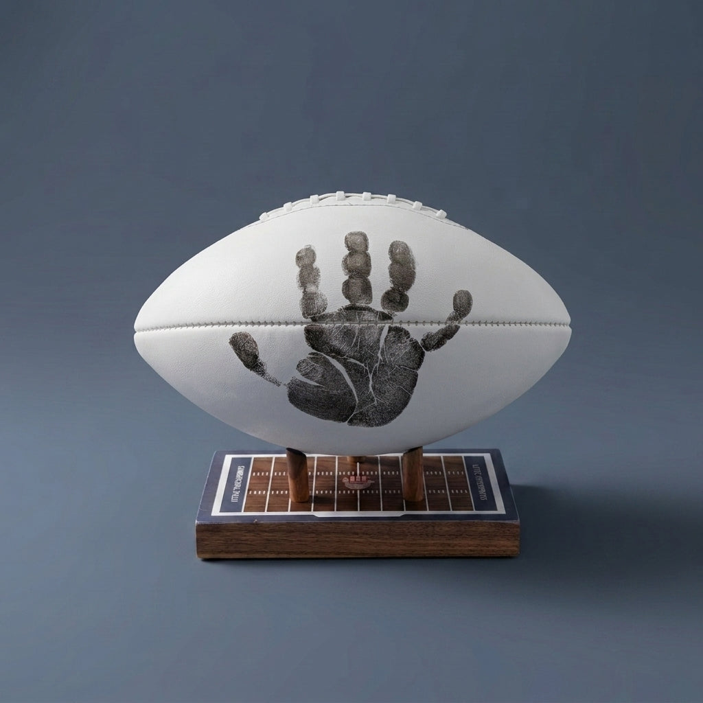 Football Handprint Kit Walnut